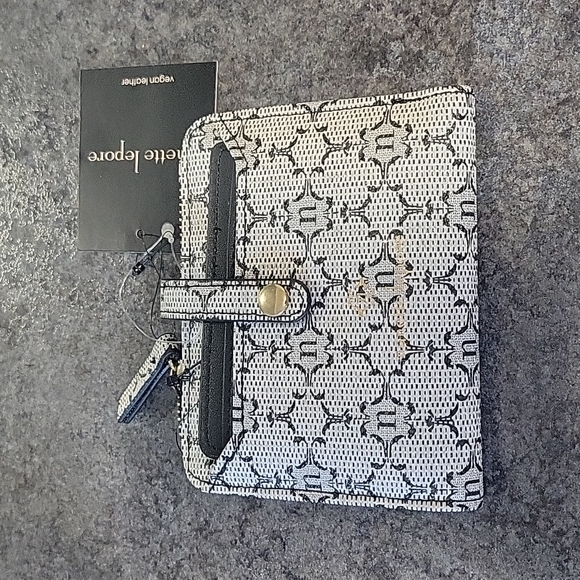 Nanette Lepore Handbags - Nanette Lepore - Liza Logo Print Bifold Wallet with Removeable Card Case